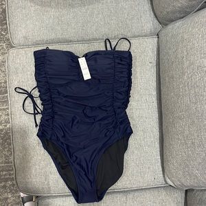 Ruched one piece J crew size 12 NWT